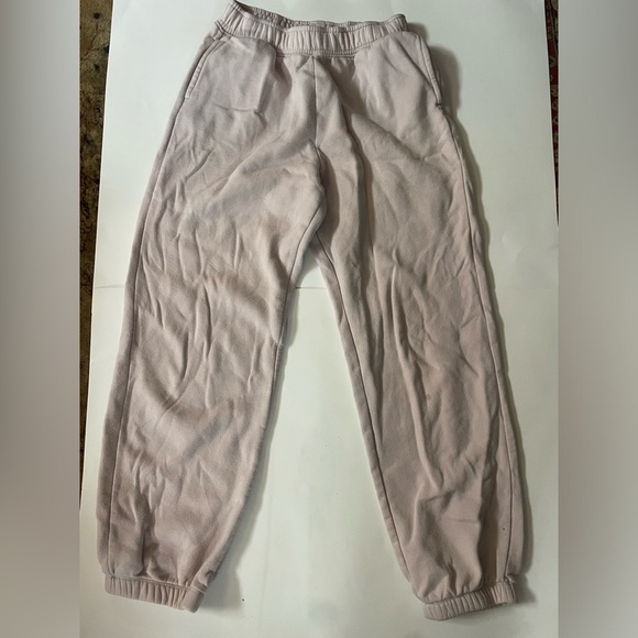 Cozy light pink sweat pants - Picture 1 of 3